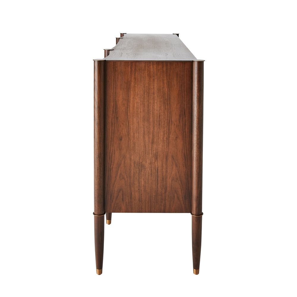 Triple Curve Cabinet-Walnut