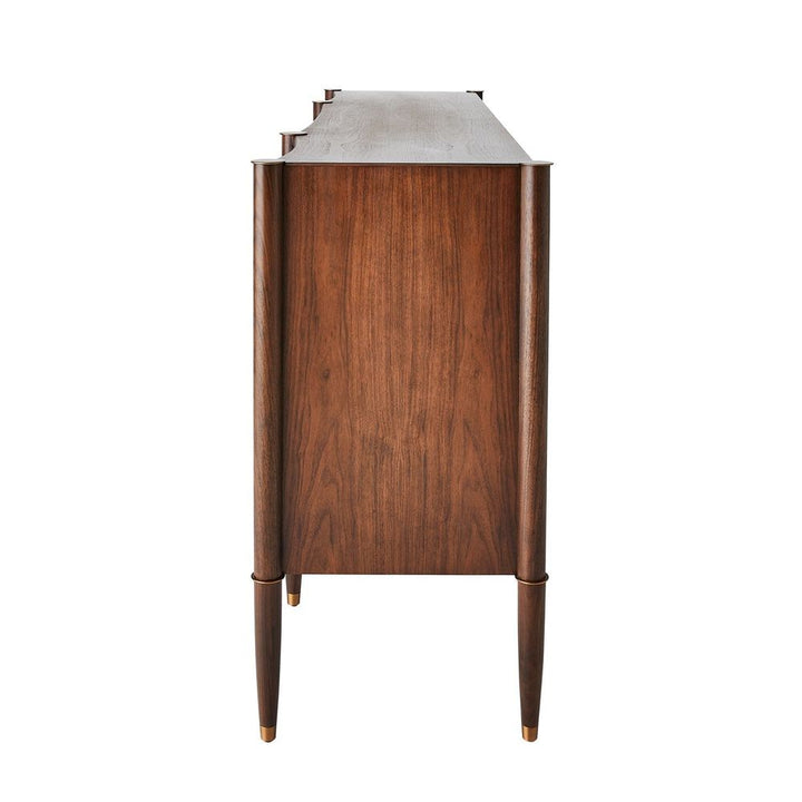 Triple Curve Cabinet-Walnut