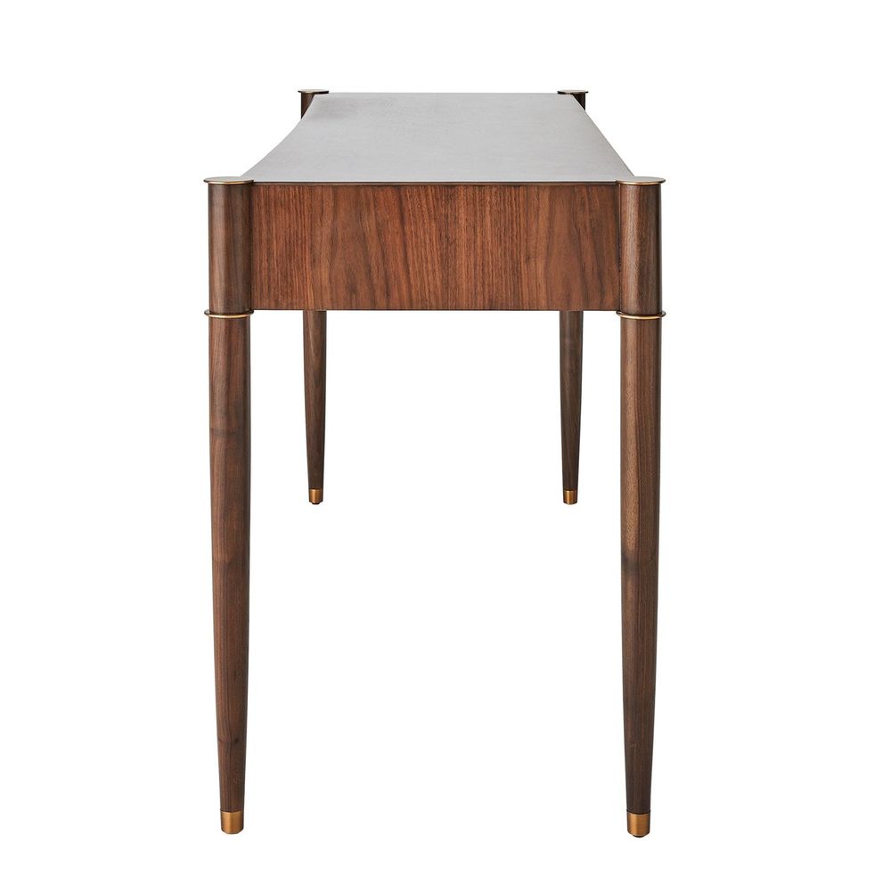 Triple Curve Desk - Walnut