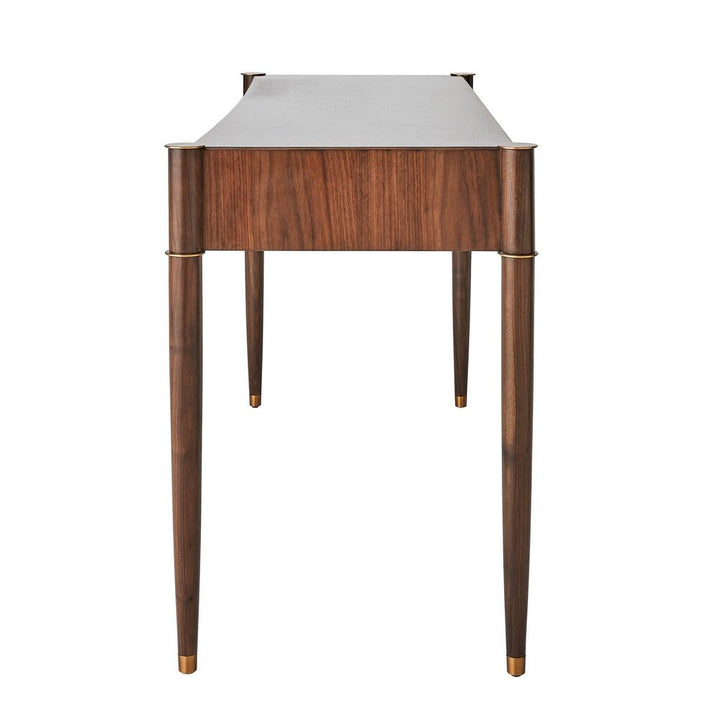 Triple Curve Desk - Walnut