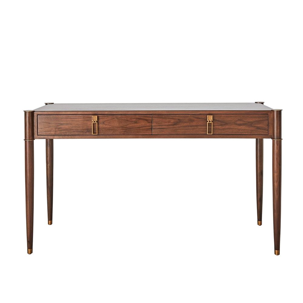 Desks Triple Curve Desk - Walnut