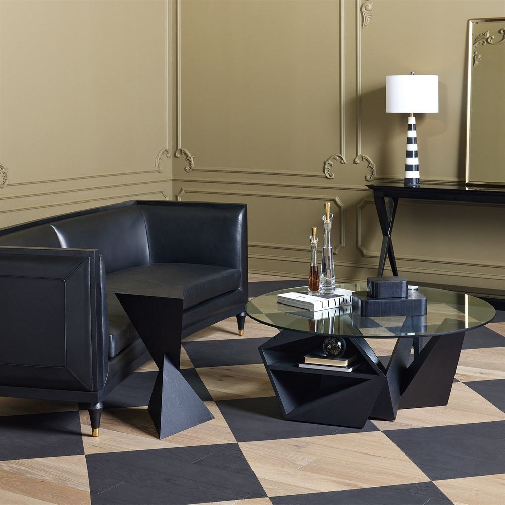 Spectrum Side Table-Blackened Oak