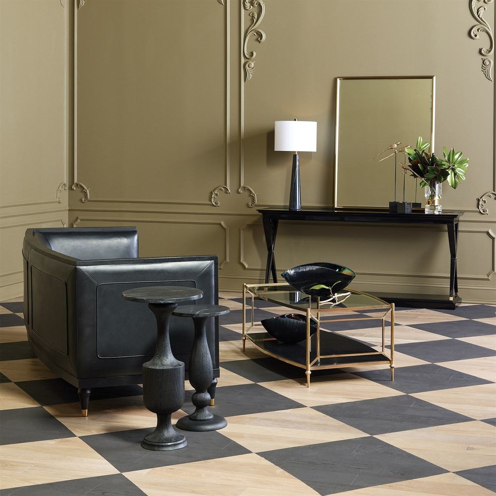 Vessel Side Table-Black-Lg