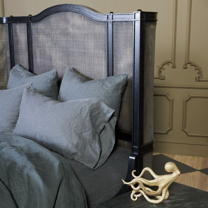 Josephine Queen Bed-Blackened Oak