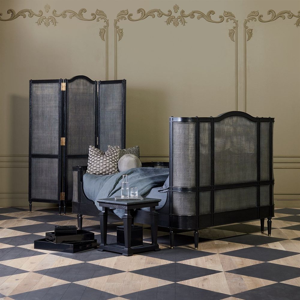 Room Dividers Josephine Screen-Blackened Oak