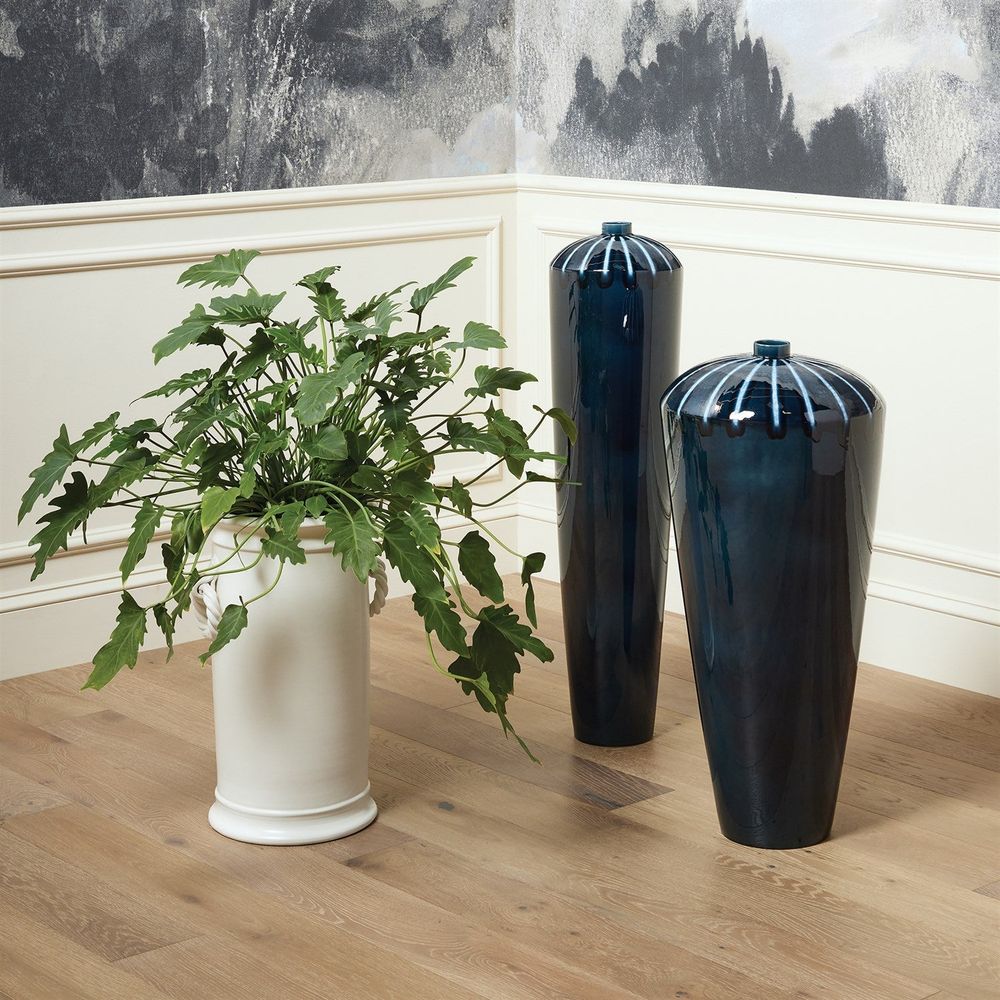 Vases Domed Vase-Reactive Blue-Wide