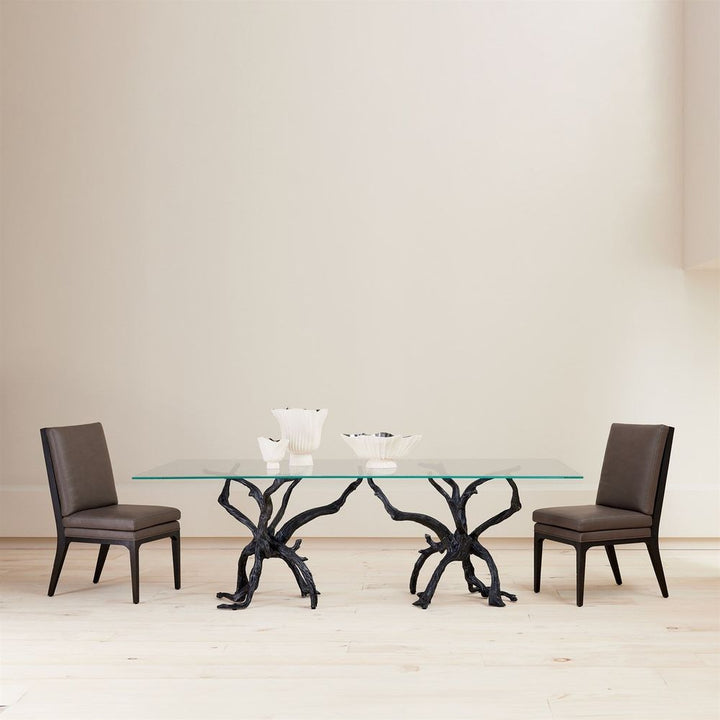 Abbott Dining Chair-Grey Leather