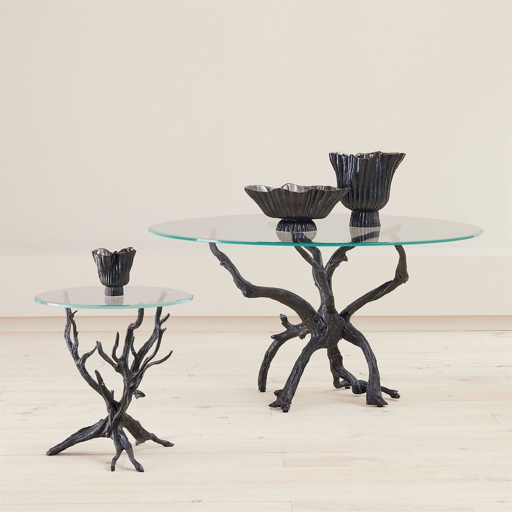 Monterey Dining Table w/60 Glass Top-Natural Iron