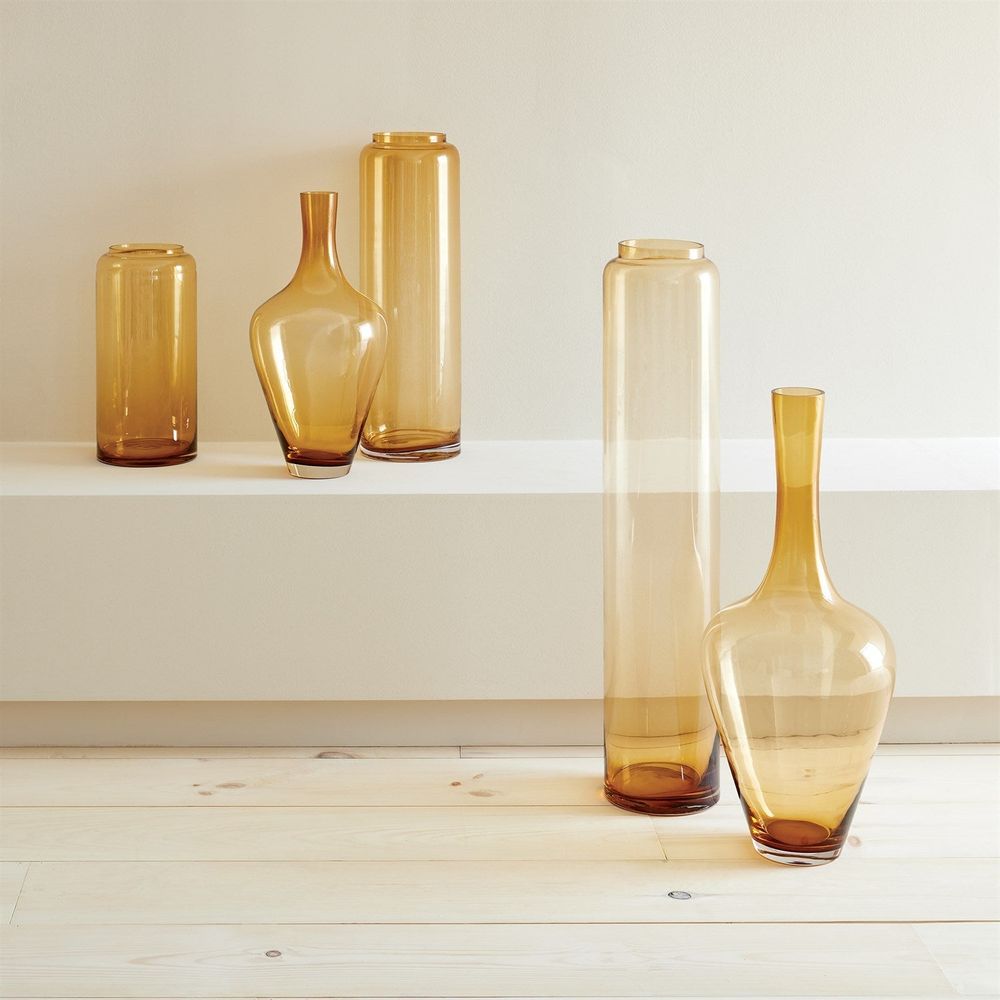 Datum Vase-Caramel-Med