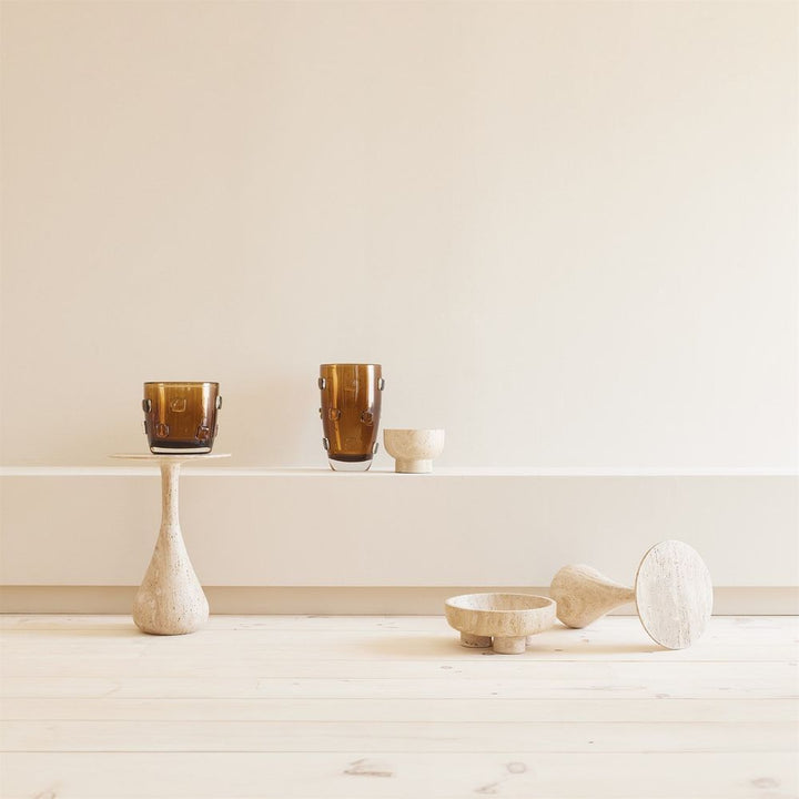 Priory Bowl-Travertine