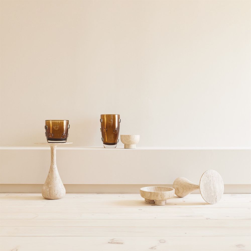 Vases Ingot Vase-Amber-Lg