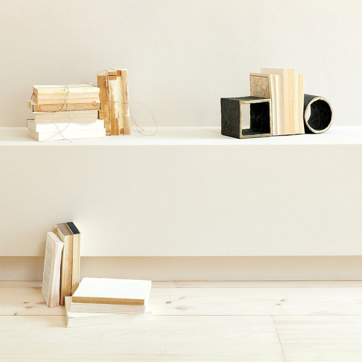 Bookends Geometry Bookends-Iron/Gold-Pair