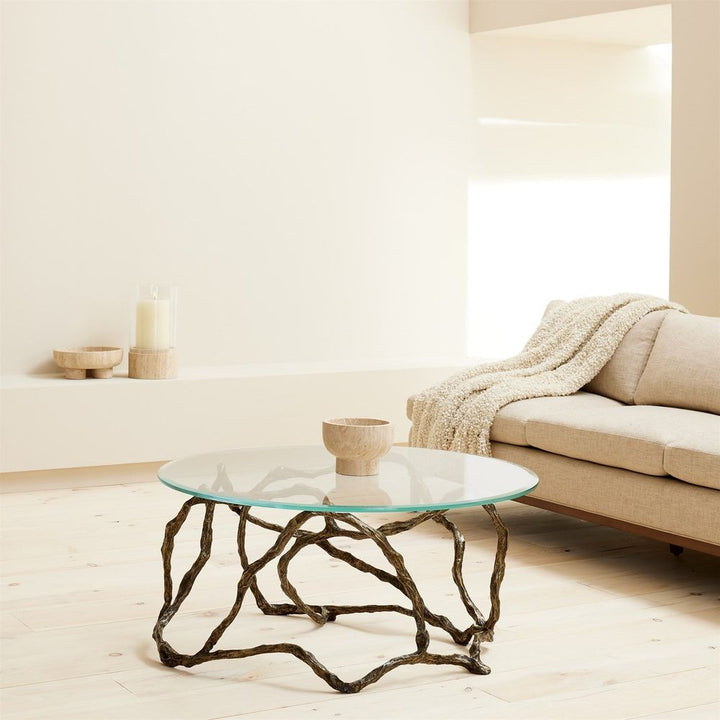 Candle Holders Priory Hurricane-Travertine