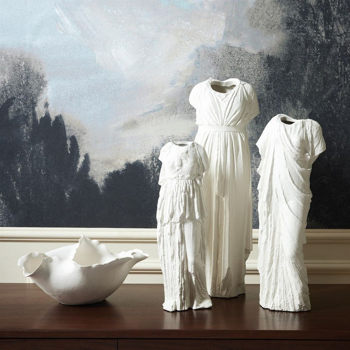 Greco Vase-Matte White-Med