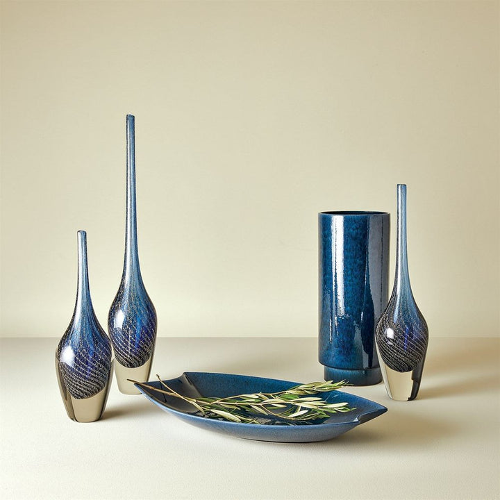 Flecked Spire Bottle-Blue-Med