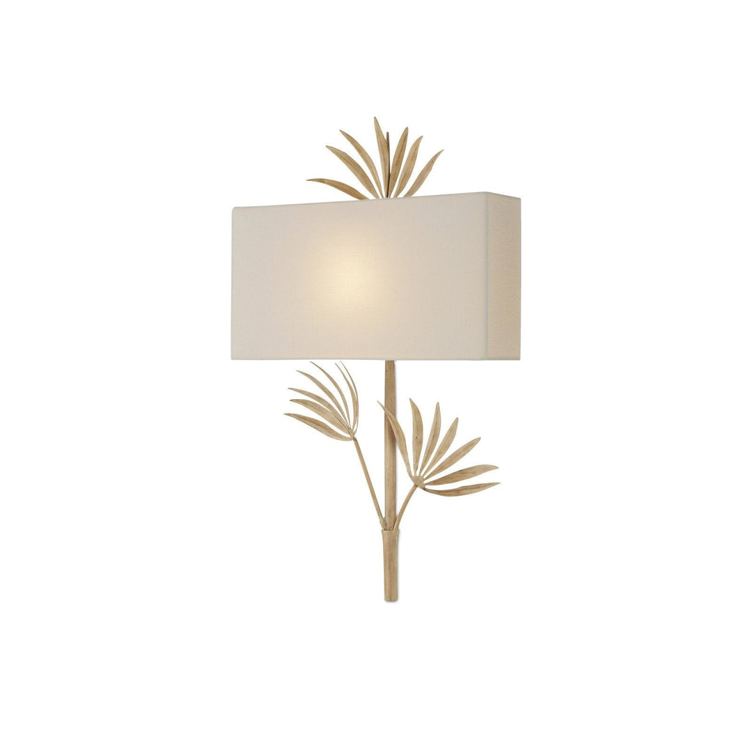 Calliope Coco Cream Wall Sconce, White Shade