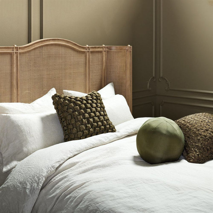 Pillows Diamond Ruche Pillow-Olive