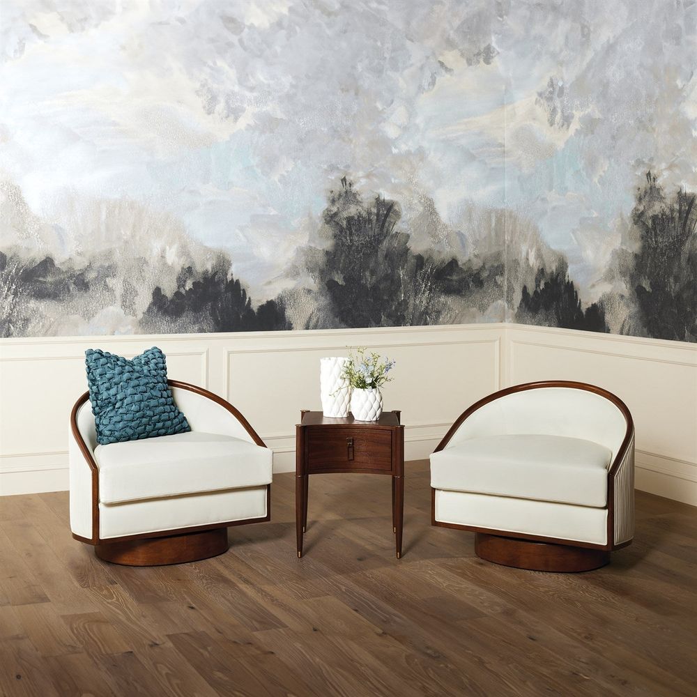 Triple Curve Side Table-Walnut