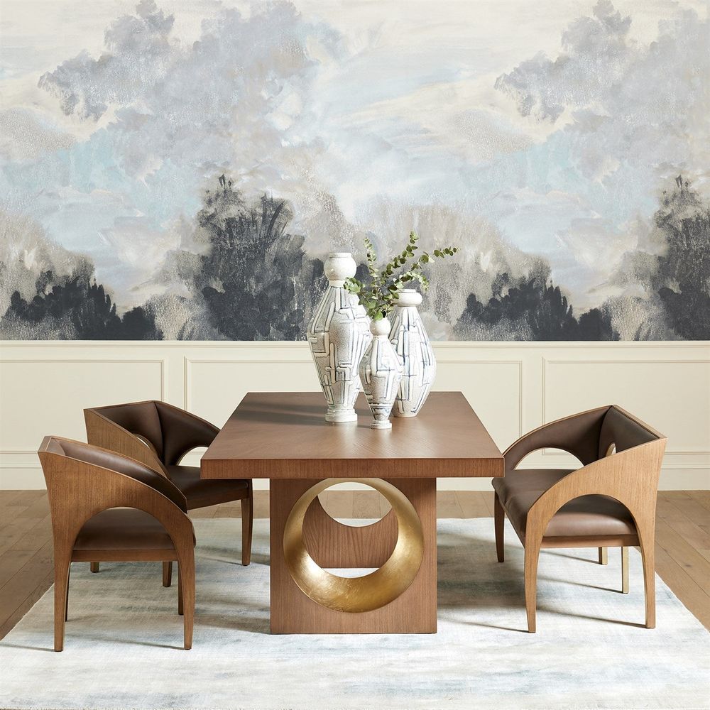 Spindle Vase-Grey/Blue Painted-Lg