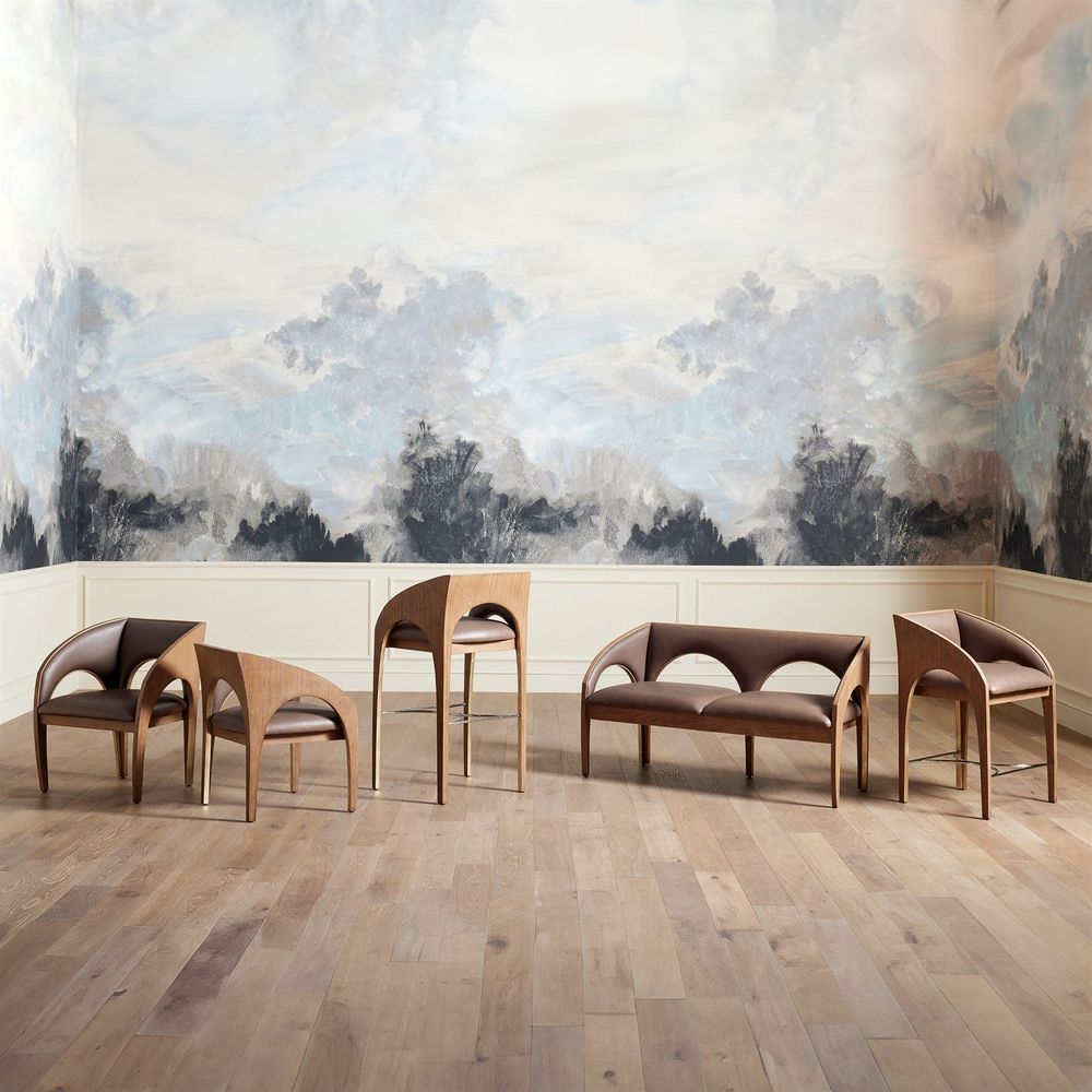 Arches Occasional Chair-Nutmeg/Champagne