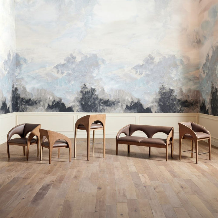 Arches Occasional Chair-Nutmeg/Champagne