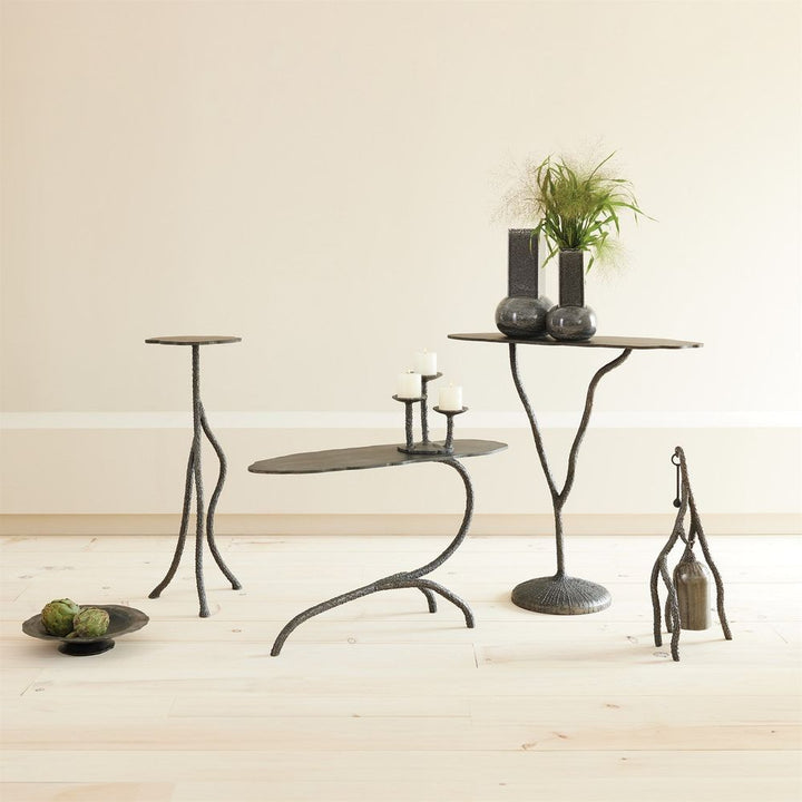Pedestals Forest Blossom Pedestal-Natural Iron
