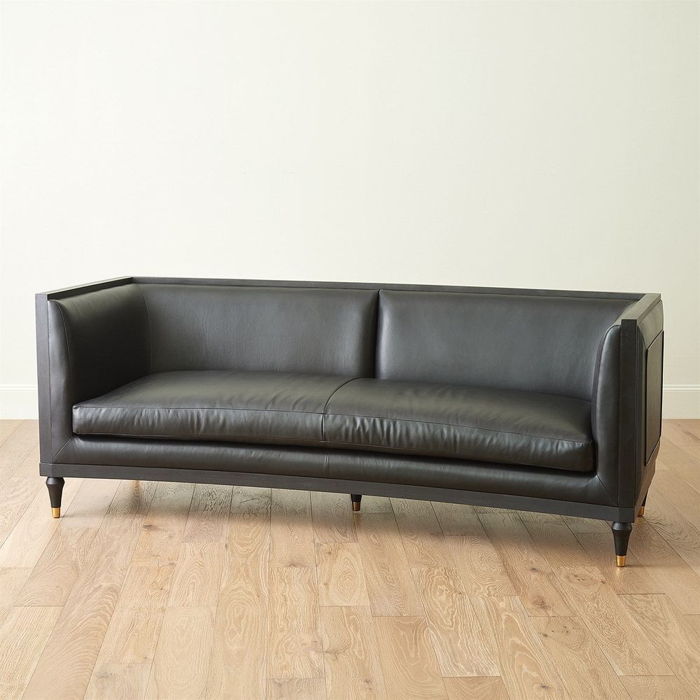 Sofas Arc Sofa-Black Leather
