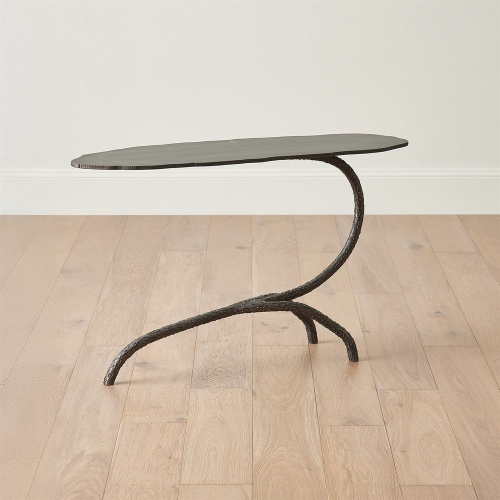 Forest Blossom Side Table - Natural Iron