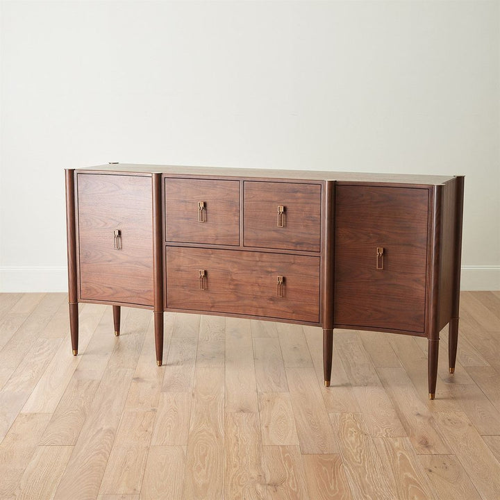 Triple Curve Cabinet-Walnut
