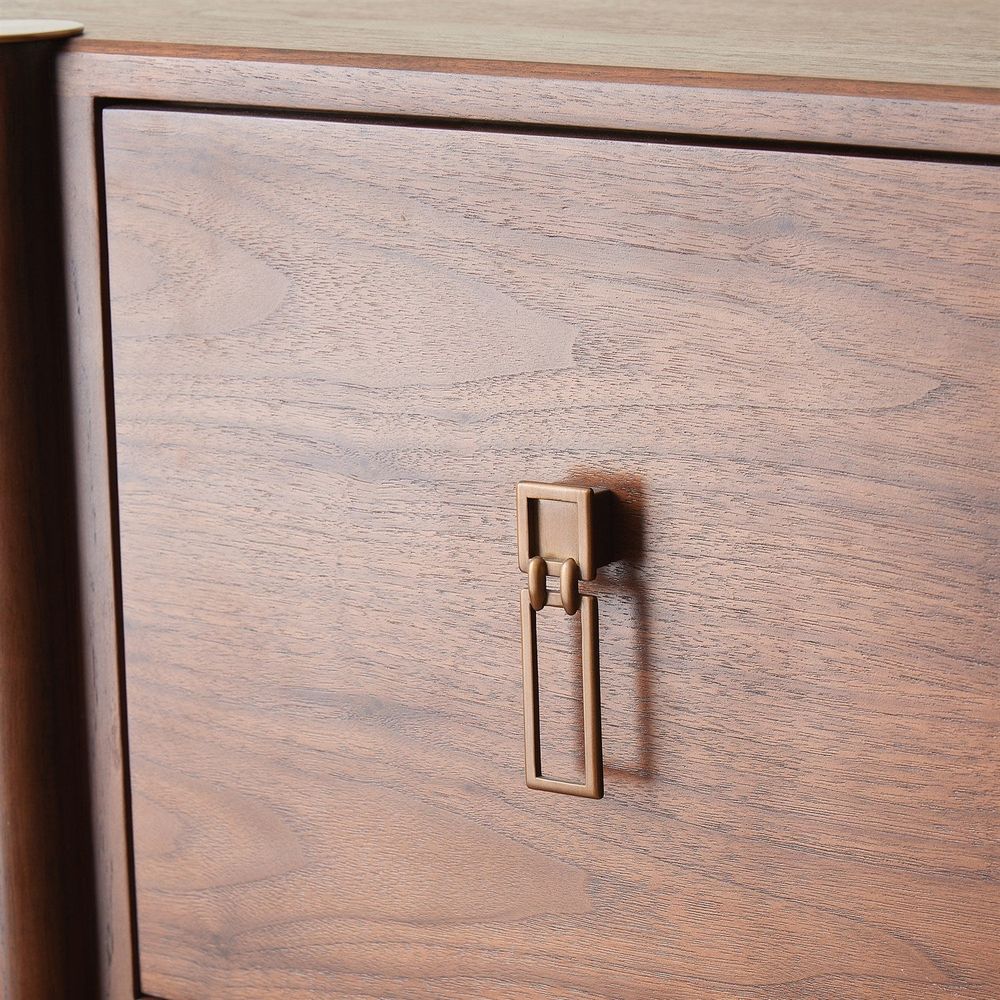 Triple Curve Cabinet-Walnut