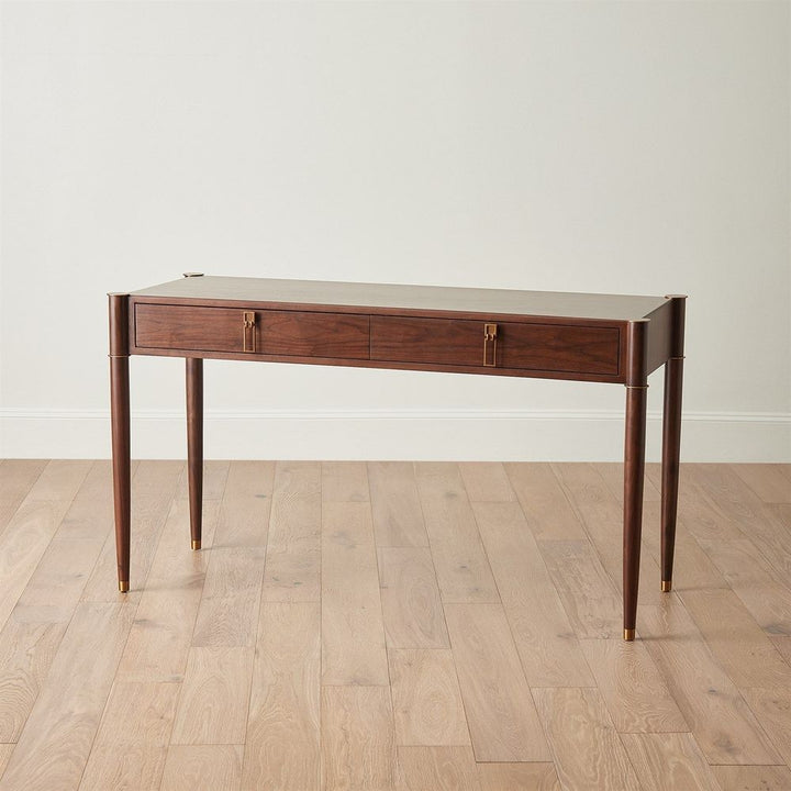 Desks Triple Curve Desk - Walnut