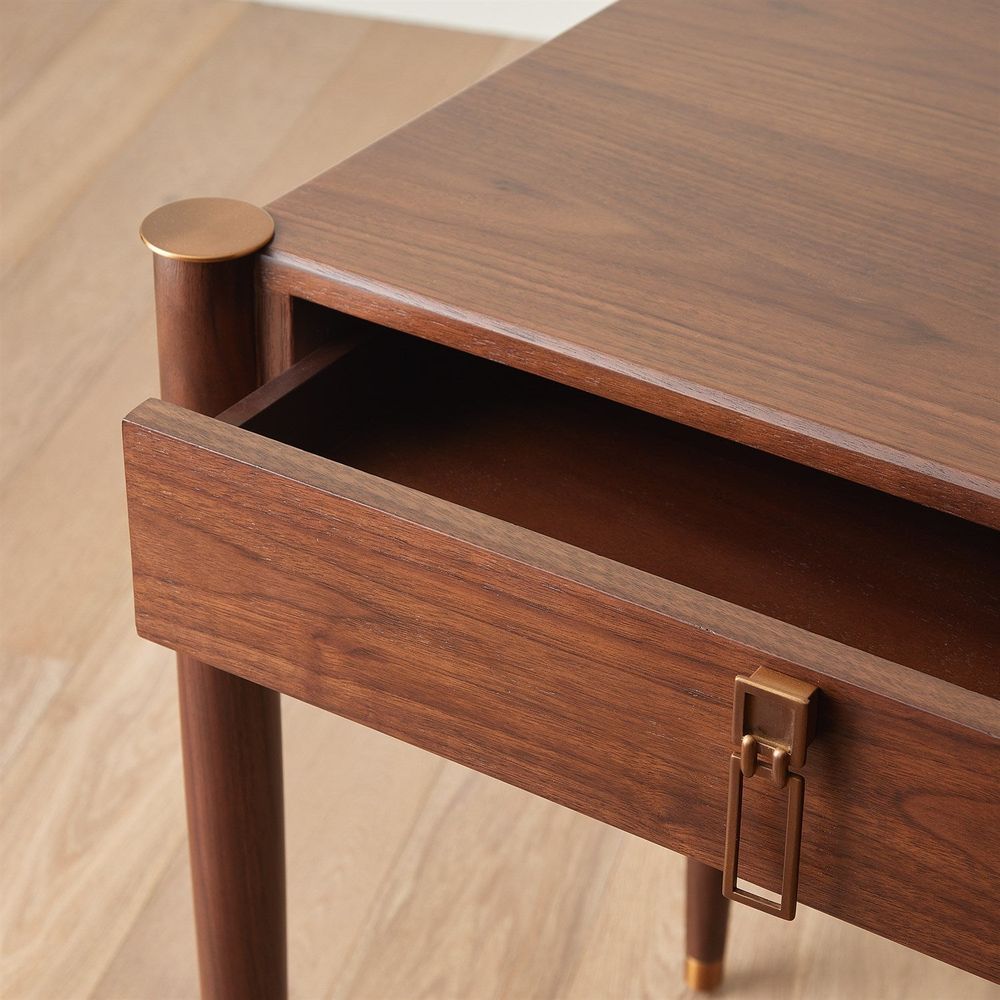 Triple Curve Desk - Walnut