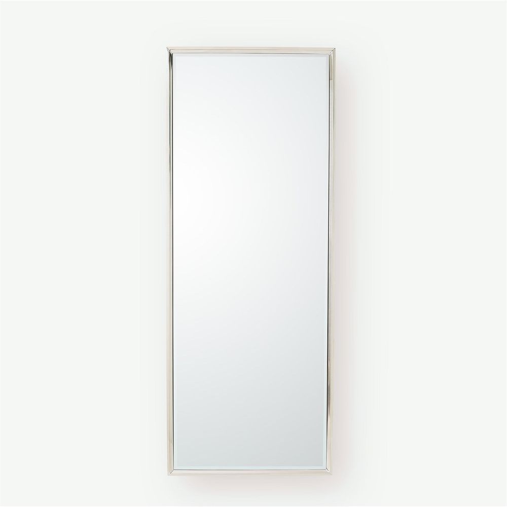Standing Mirrors Reeves Floor Mirror-Nickel