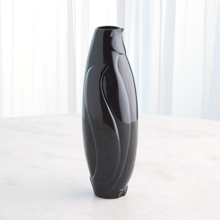 Penguin Vase-Black-Wide