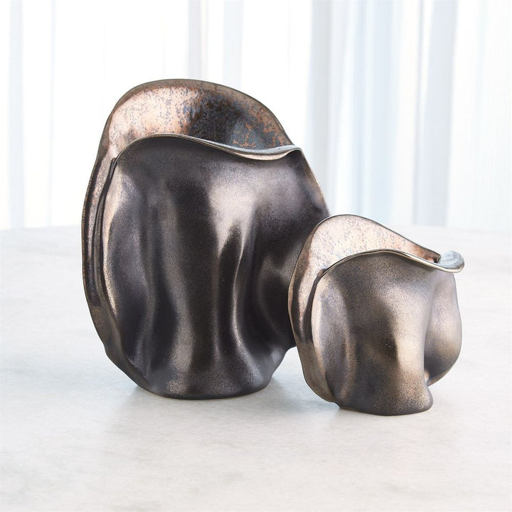 Bocca Vase-Reactive Bronze-Lg
