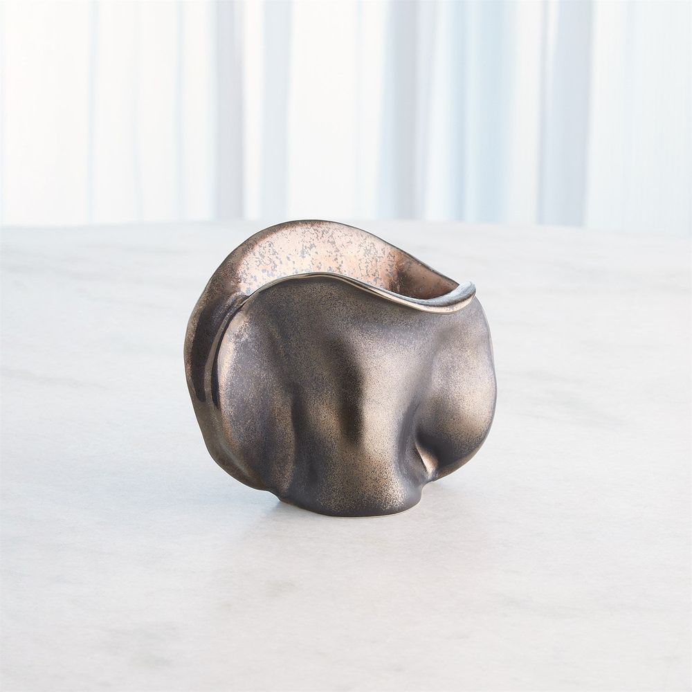Bocca Vase-Reactive Bronze-Lg
