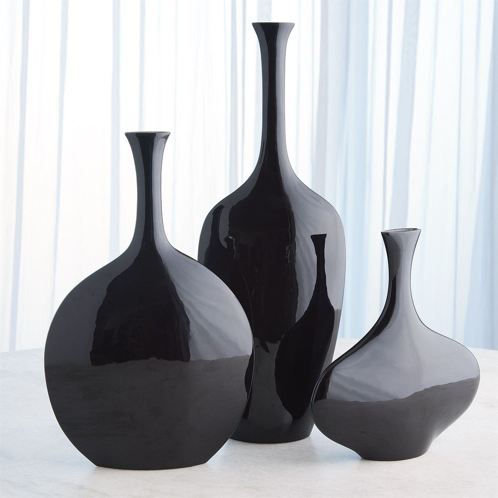 Vases Silhouette Vase-Black-Round