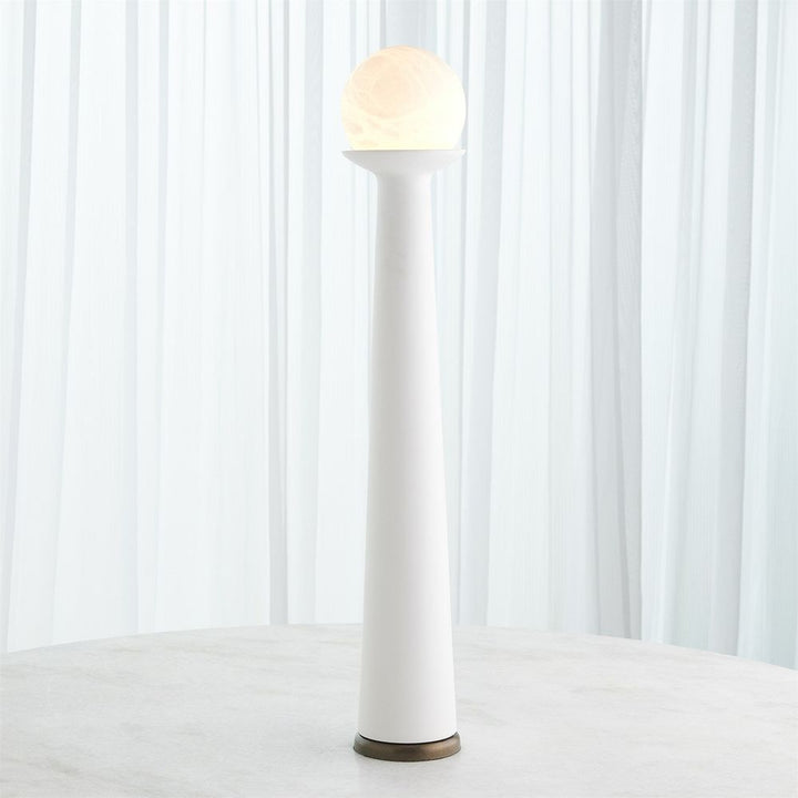 Floor Lamps Alabaster Bulb Tower Lamp-White