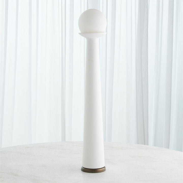 Floor Lamps Alabaster Bulb Tower Lamp-White