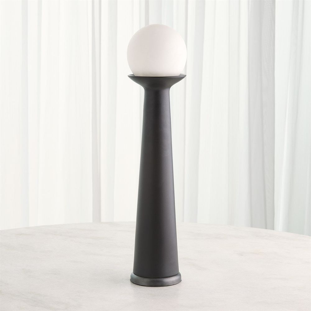 Floor Lamps Alabaster Bulb Tower Lamp-Black