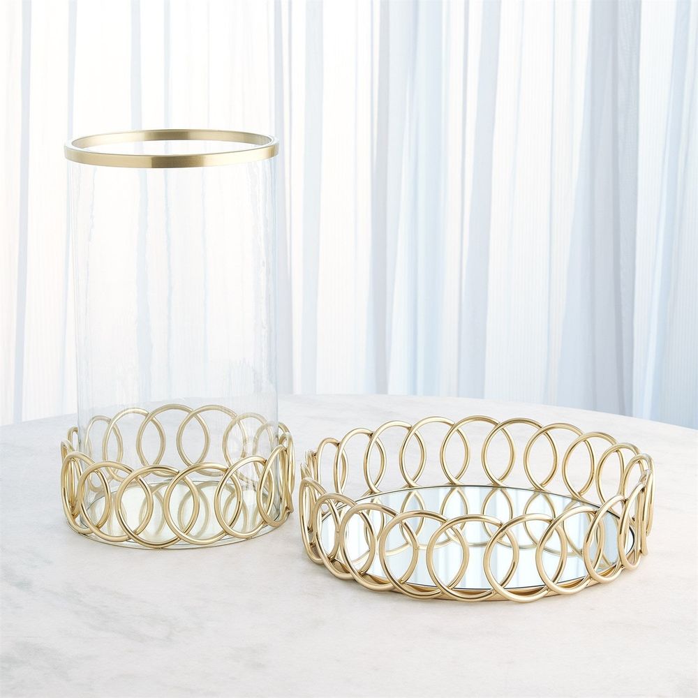 Serveware: Trays Loops Tray-Brass