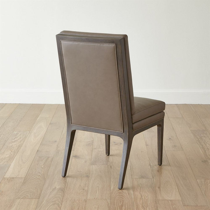 Abbott Dining Chair-Grey Leather