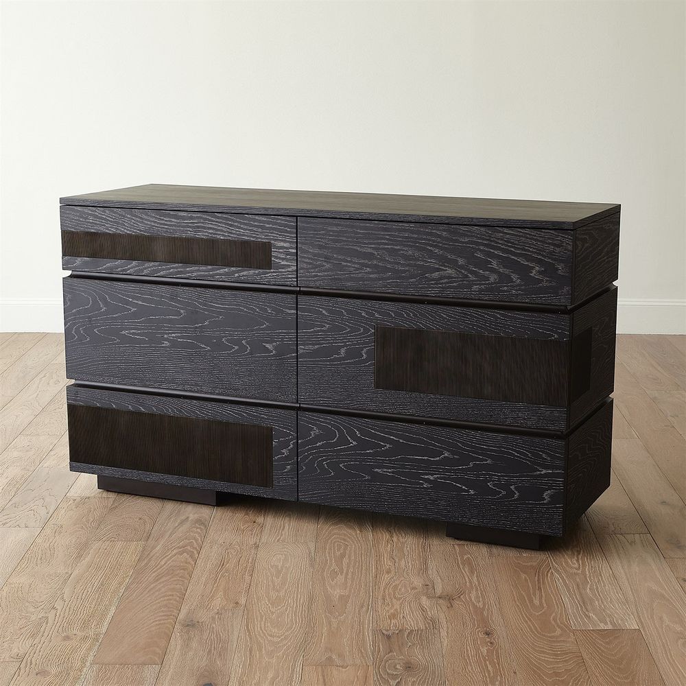 west elm black dresser Global Views Black Cerused Oak Brazil Dresser