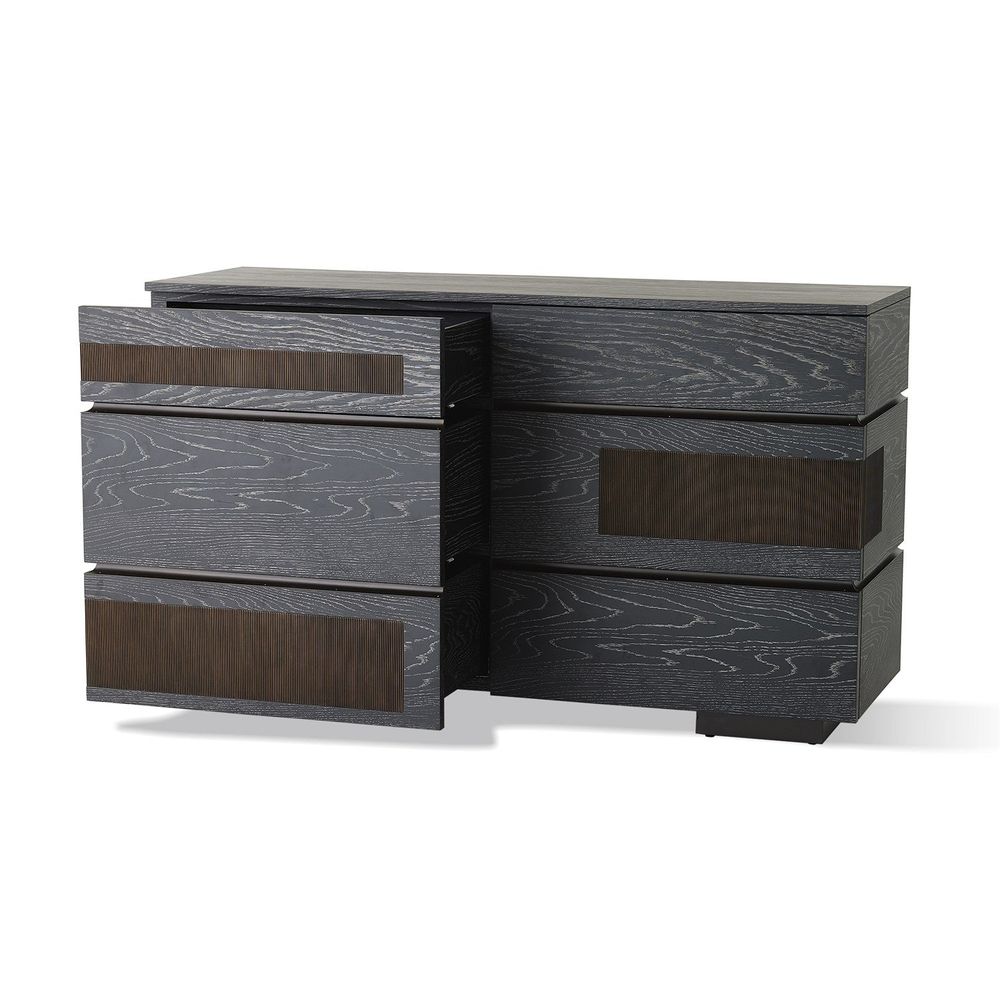 Brazil Dresser-Black Cerused Oak