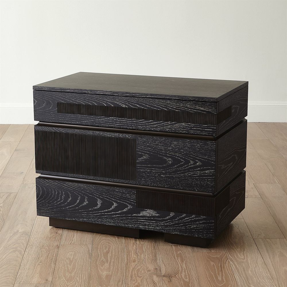 Dressers & Chests Brazil Chest-Black Cerused Oak