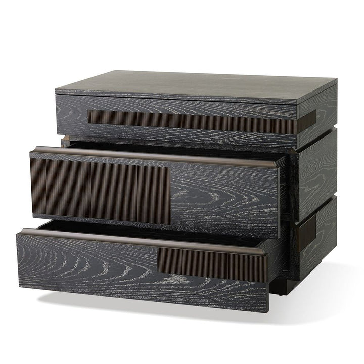 Brazil Chest-Black Cerused Oak