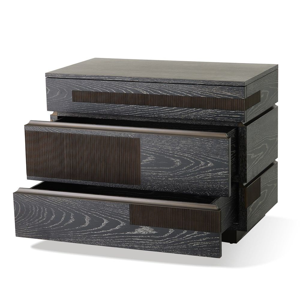 Brazil Chest-Black Cerused Oak