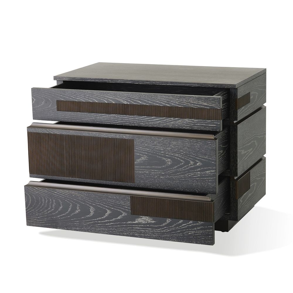 Brazil Chest-Black Cerused Oak