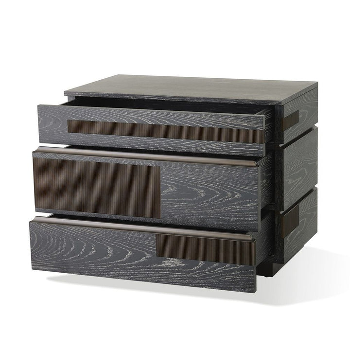 Brazil Chest-Black Cerused Oak