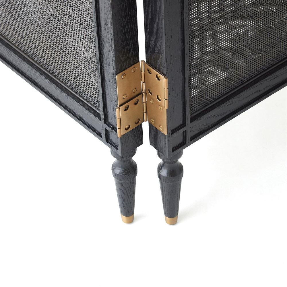 Room Dividers Josephine Screen-Blackened Oak